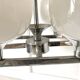 Lustre space age , design italien , chrome et verre