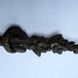 Old bronze pediment