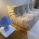 Ligne roset – ensemble togo 4 pièces – velours côtelé beige