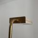 Lampadaire vintage, laiton massif et métal laqué crème, Italie 1970