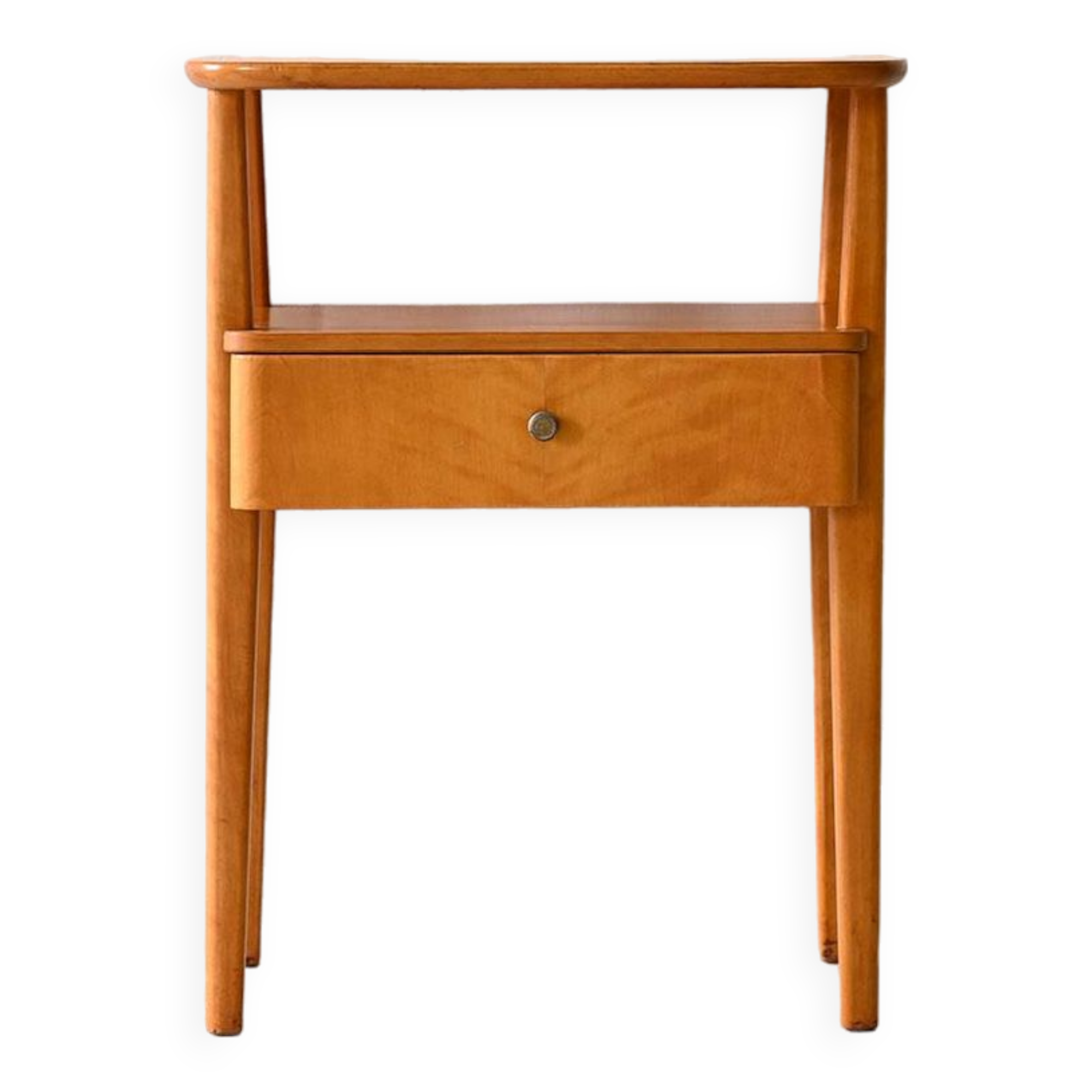 Bedside table with oak drawer