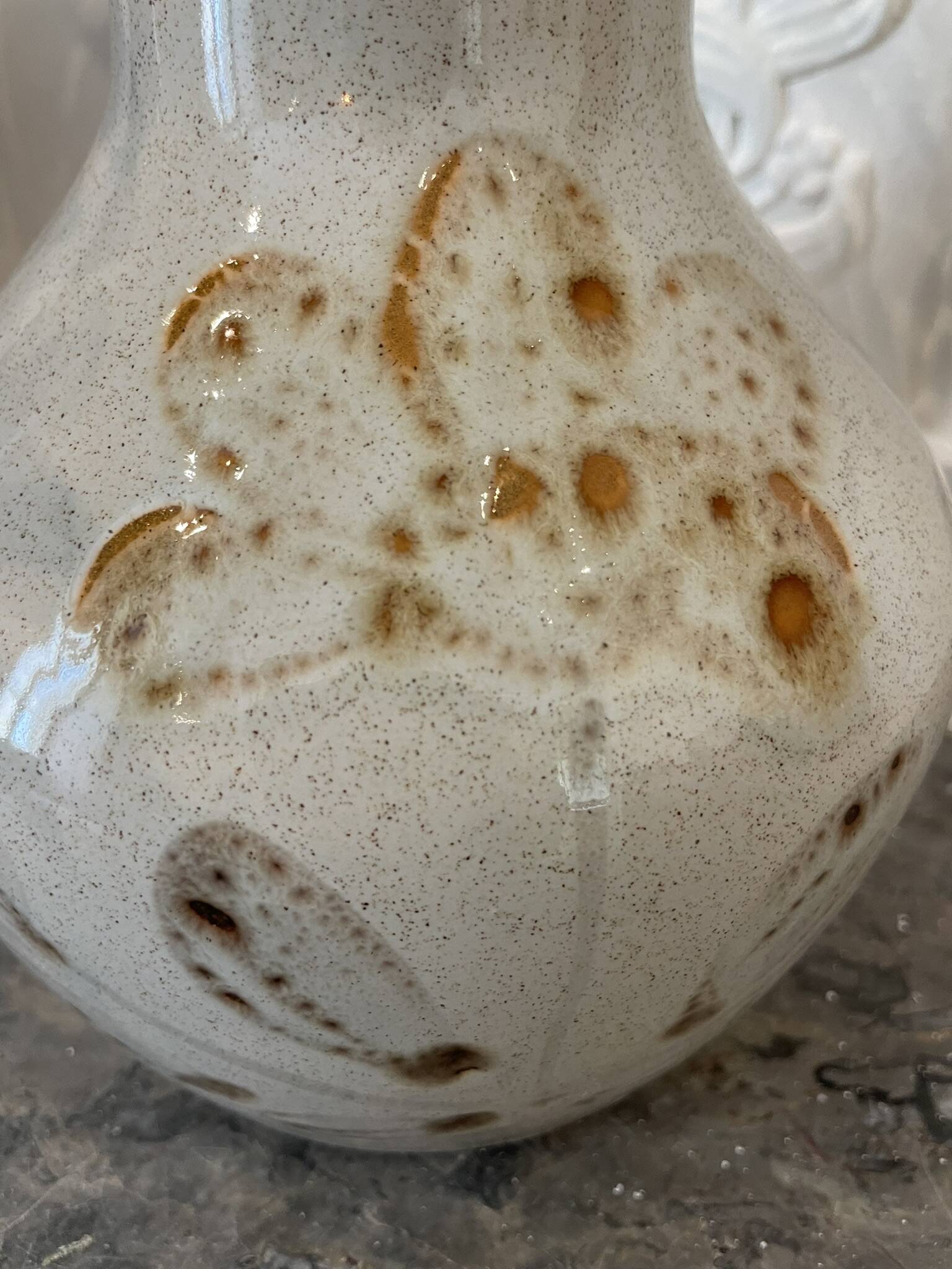 Sarreguemines ceramic vase