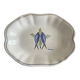 vintage plate in earthenware with birds