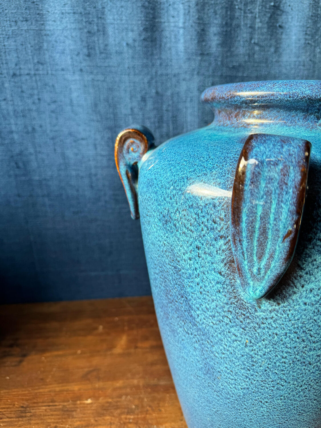 Large antique glazed vase. Art Deco inspired – 1950s/60s