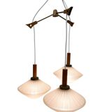 Glass hanging lamp, 1960s