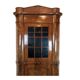 Antique North German Corner Cabinet in Late Empire in Polished Mahogany