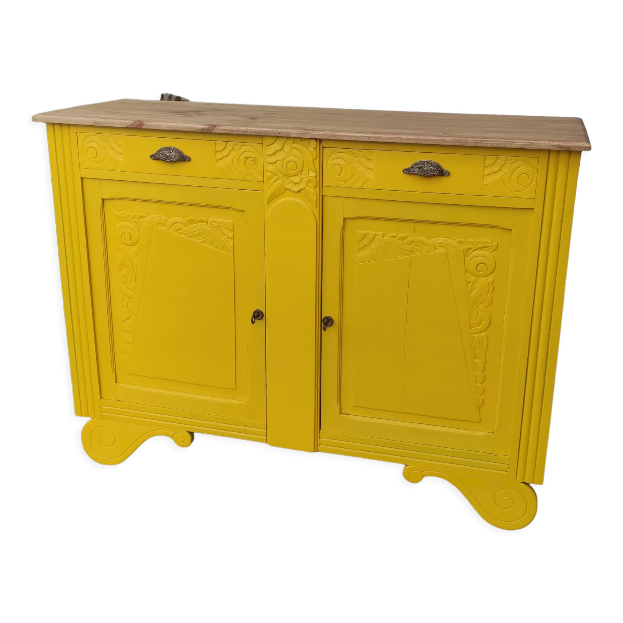 Buffet Art Déco jaune