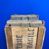 Vintage wooden suitcase