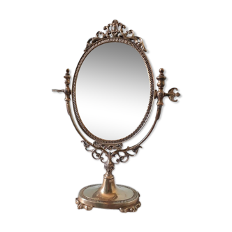 table Mirror in brass