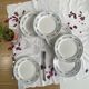 6 flat plates Creil and Montereau Toledo antique earthenware