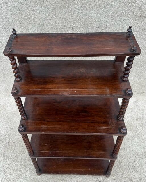 Rosewood veneer shelf