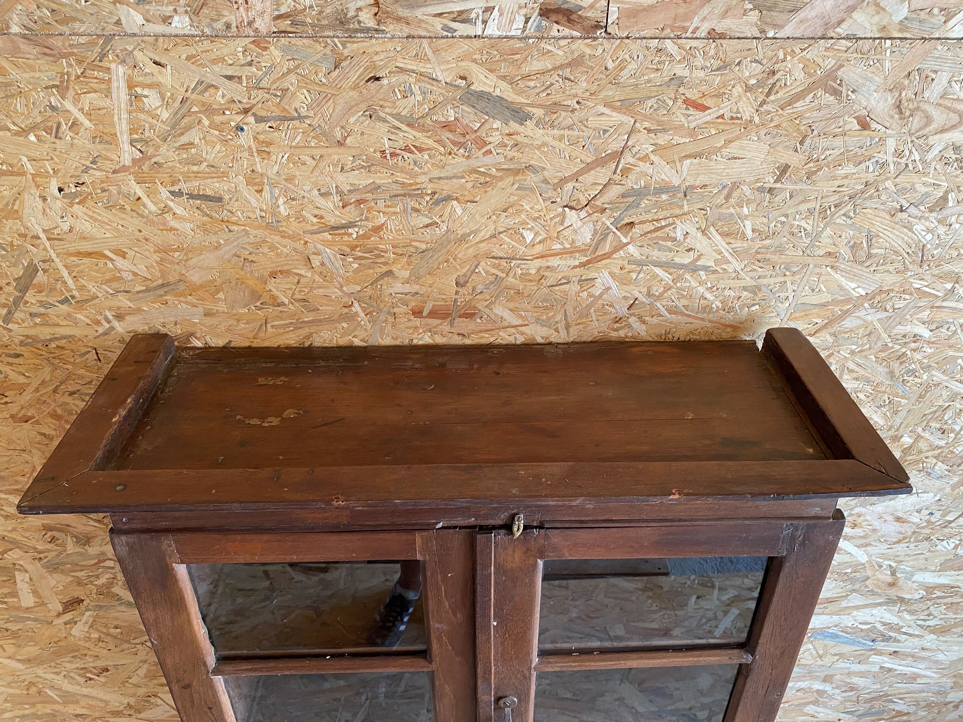 Double glazed wardrobe in old teak