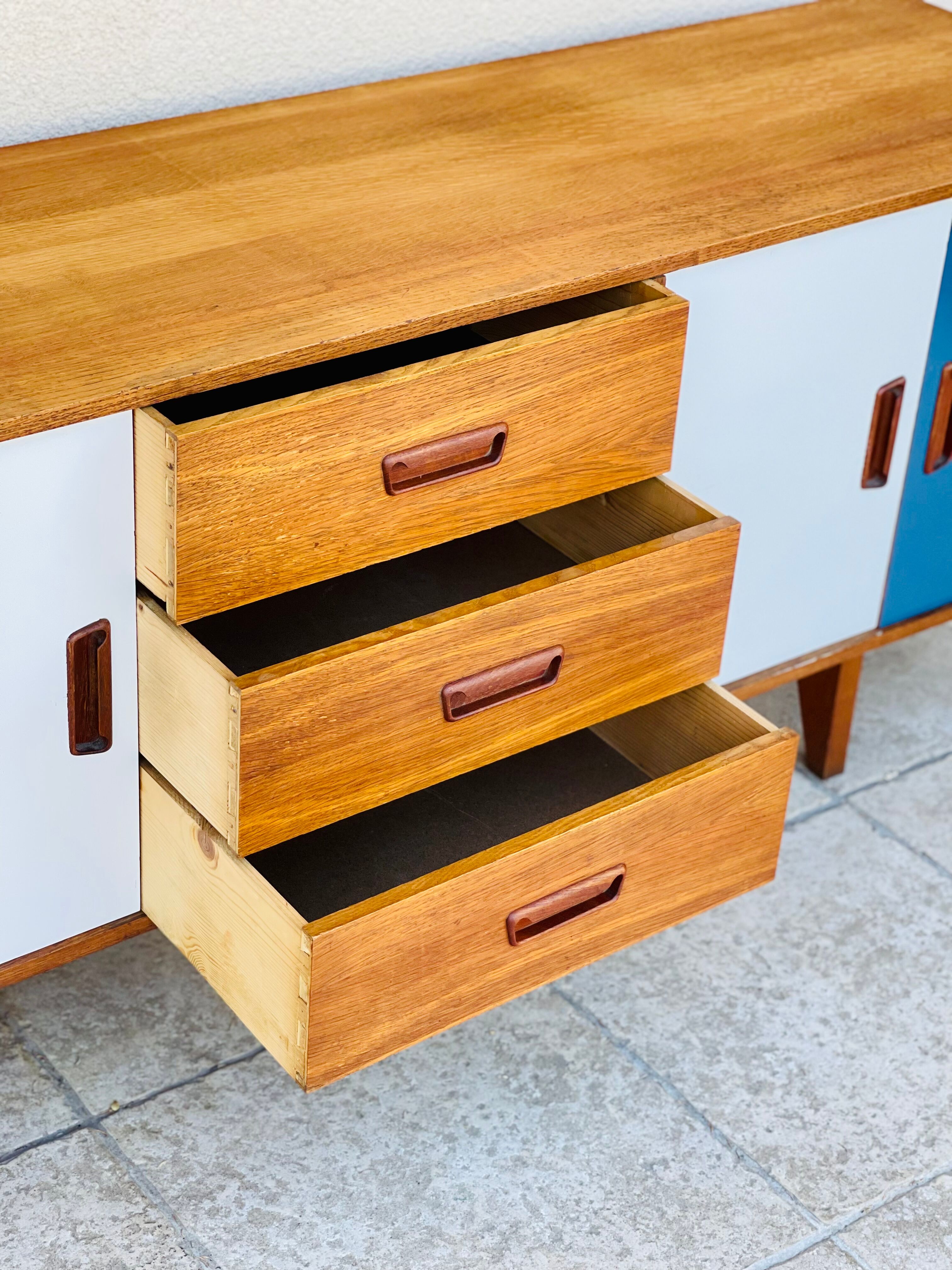 Vintage oak sideboard 1960
