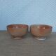 Two piedouche bowls in montgolfier glazed sandstone France
