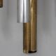 Stilnovo brass and aluminun tubes sconces 1950s