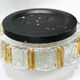 Wall lamp amber glass and ice effect