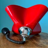 Ceiling pendant lamp / vintage and retro ceiling lamp / 1970s / red colour