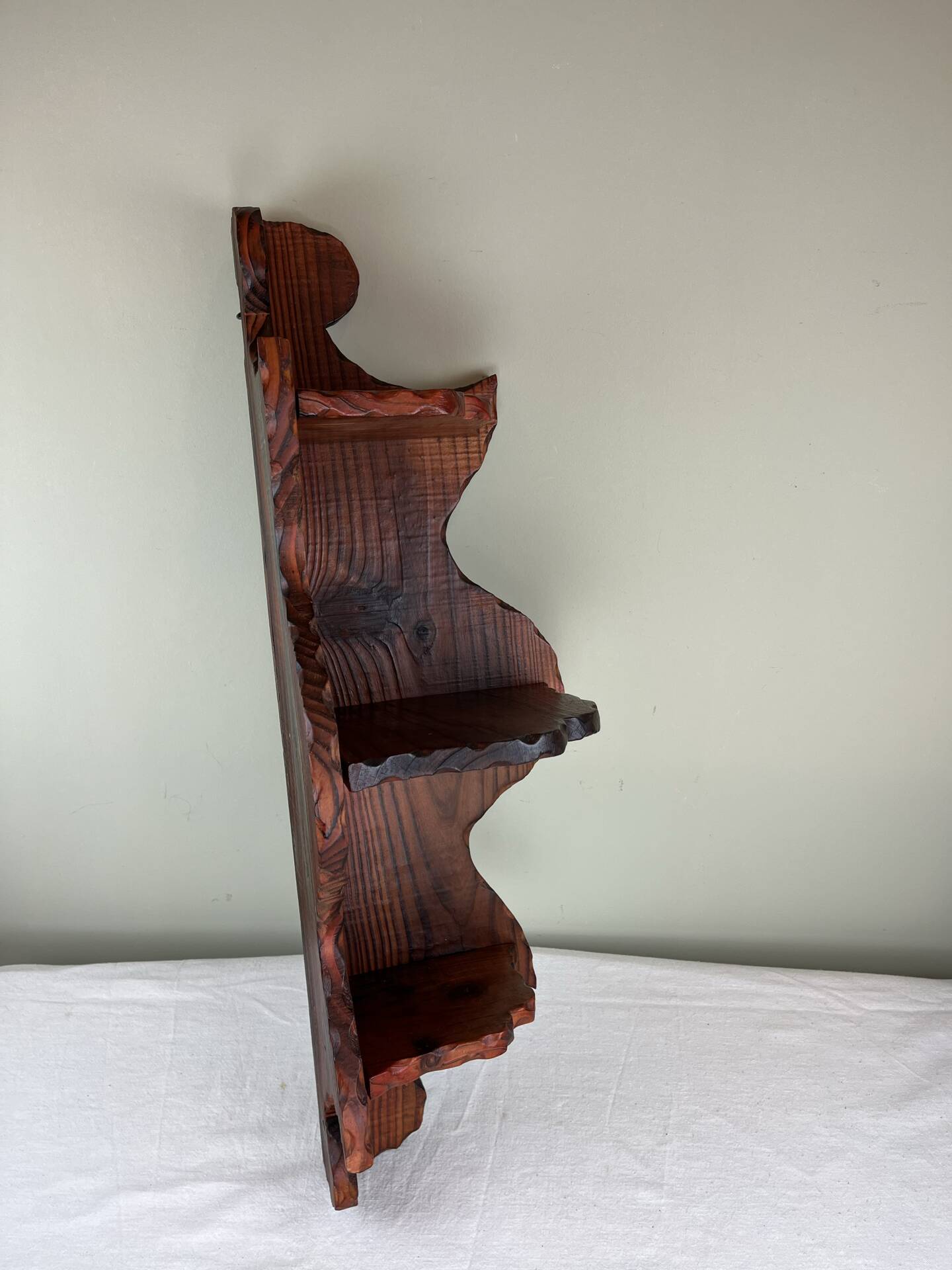 Brutalist corner shelf