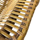 Vintage rattan armchair / single seat armchair / lounge chair