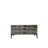 Commode Space Age Chromée par Henri Vallières