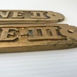 Solid brass door plates