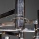 20thC ITALIAN CHROME & SMOKED GLASS EIGHTEEN LIGHT CHANDELIER c.1970