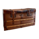 Leather malle