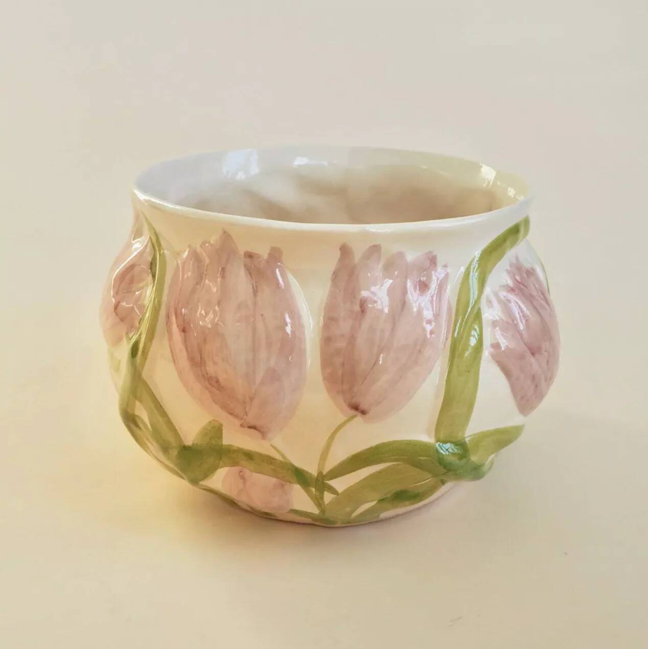 Pink flower pot