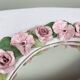 Miroir couronne de fleurs