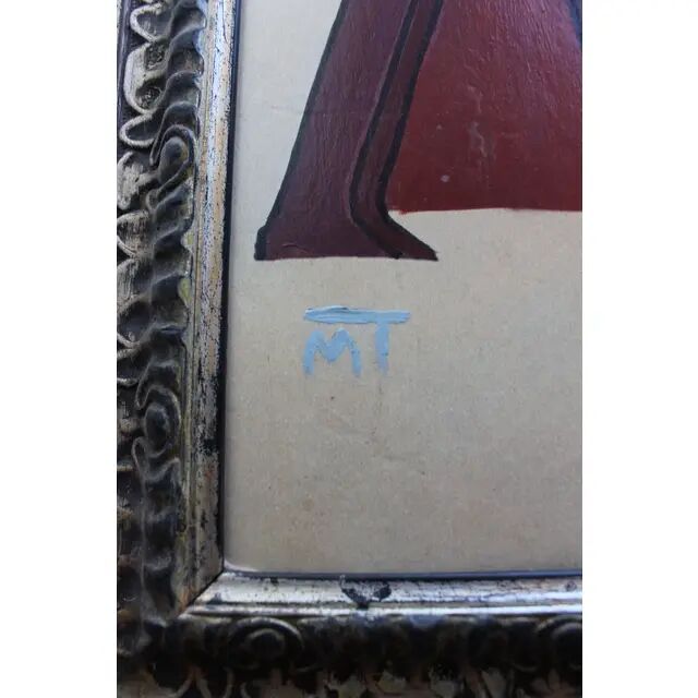 Vintage Figurative Abstract Nudes Painting