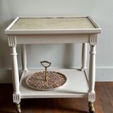 Side table on casters