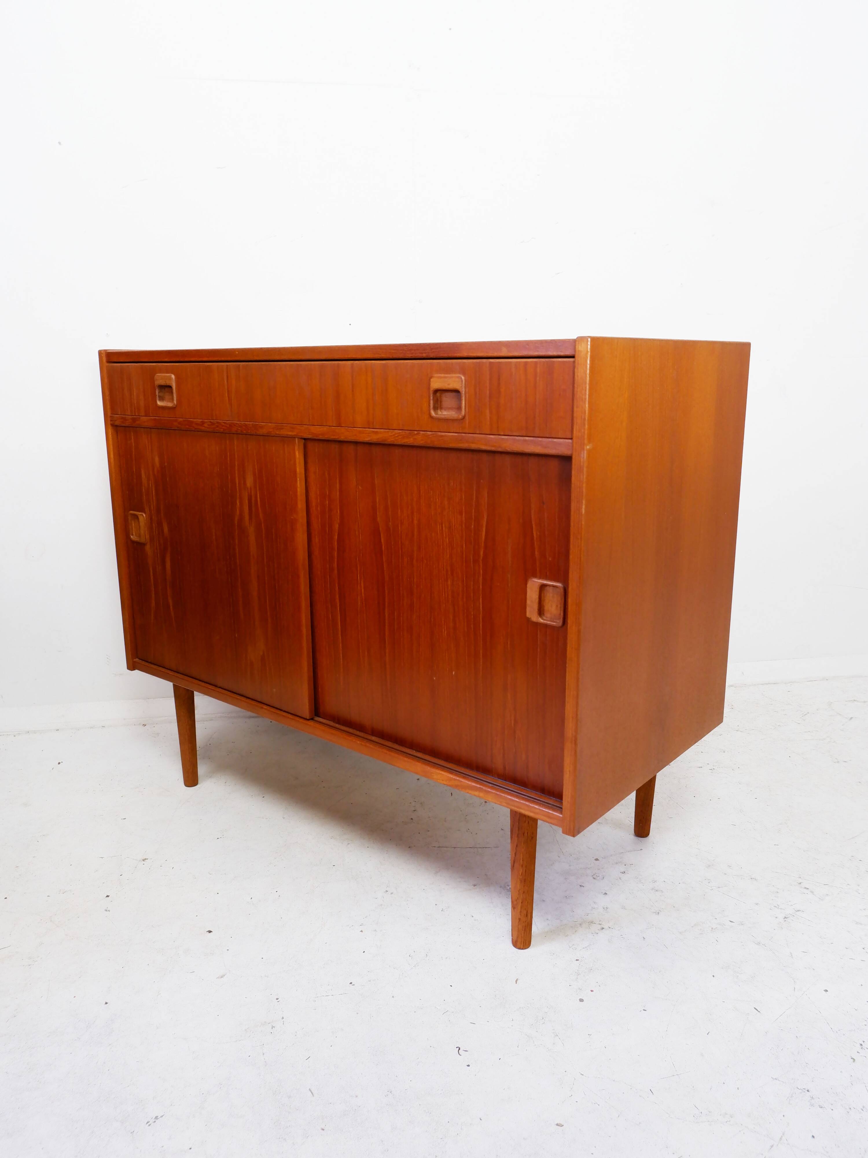 Scandinavian cabinet with sliding doors, 1960s