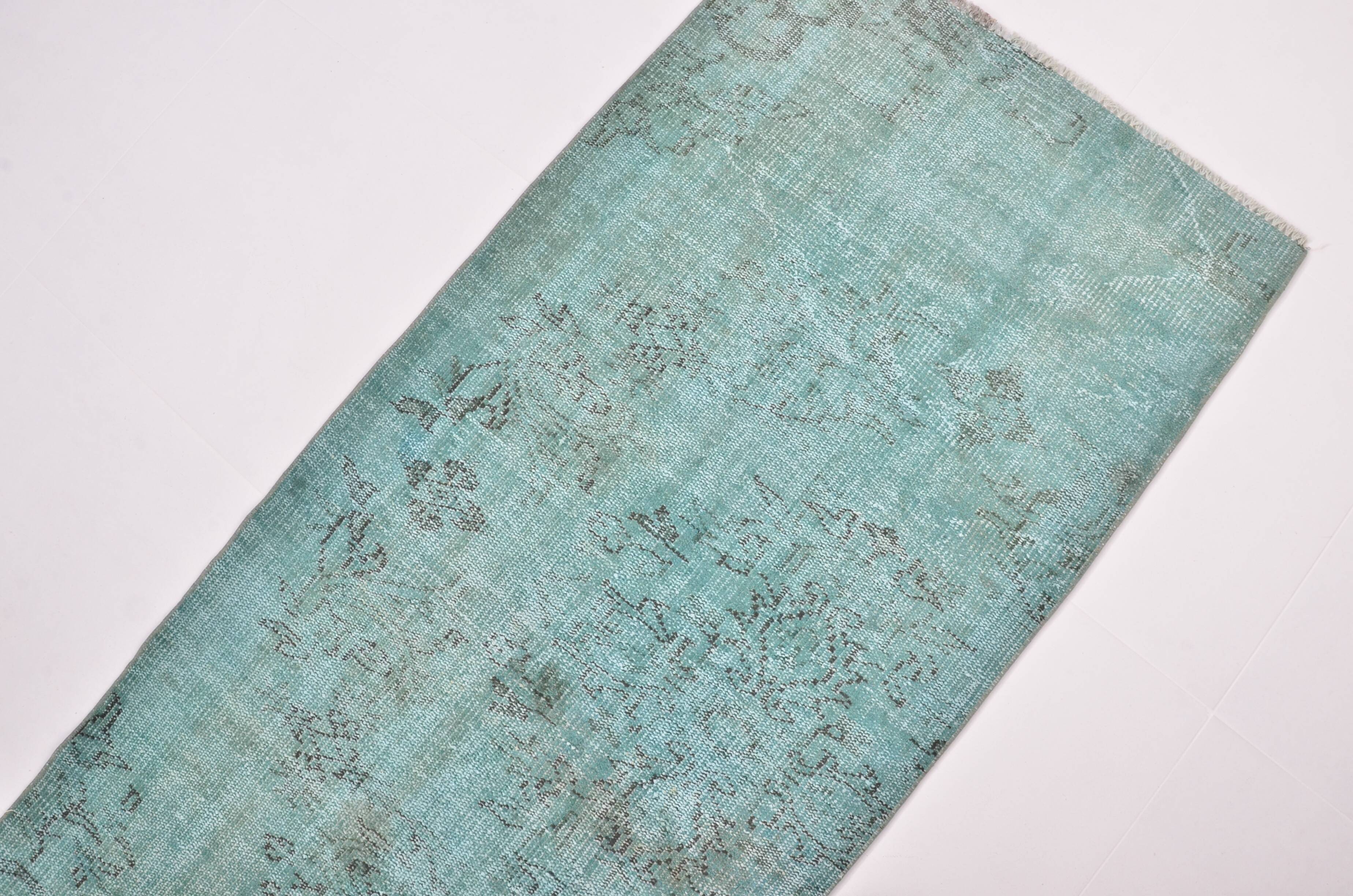 Turqouise Vintage Handknotted Runner sku 3279