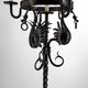 Important lampadaire en fer forgé à décor de dragons, Italie, vers 1900