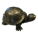 Tortue en laiton xxe patine dorée