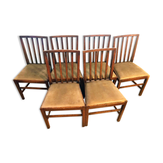 6 chaises d'appoint, Edward Barnsley