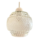 Vintage pendant lamp in molded glass