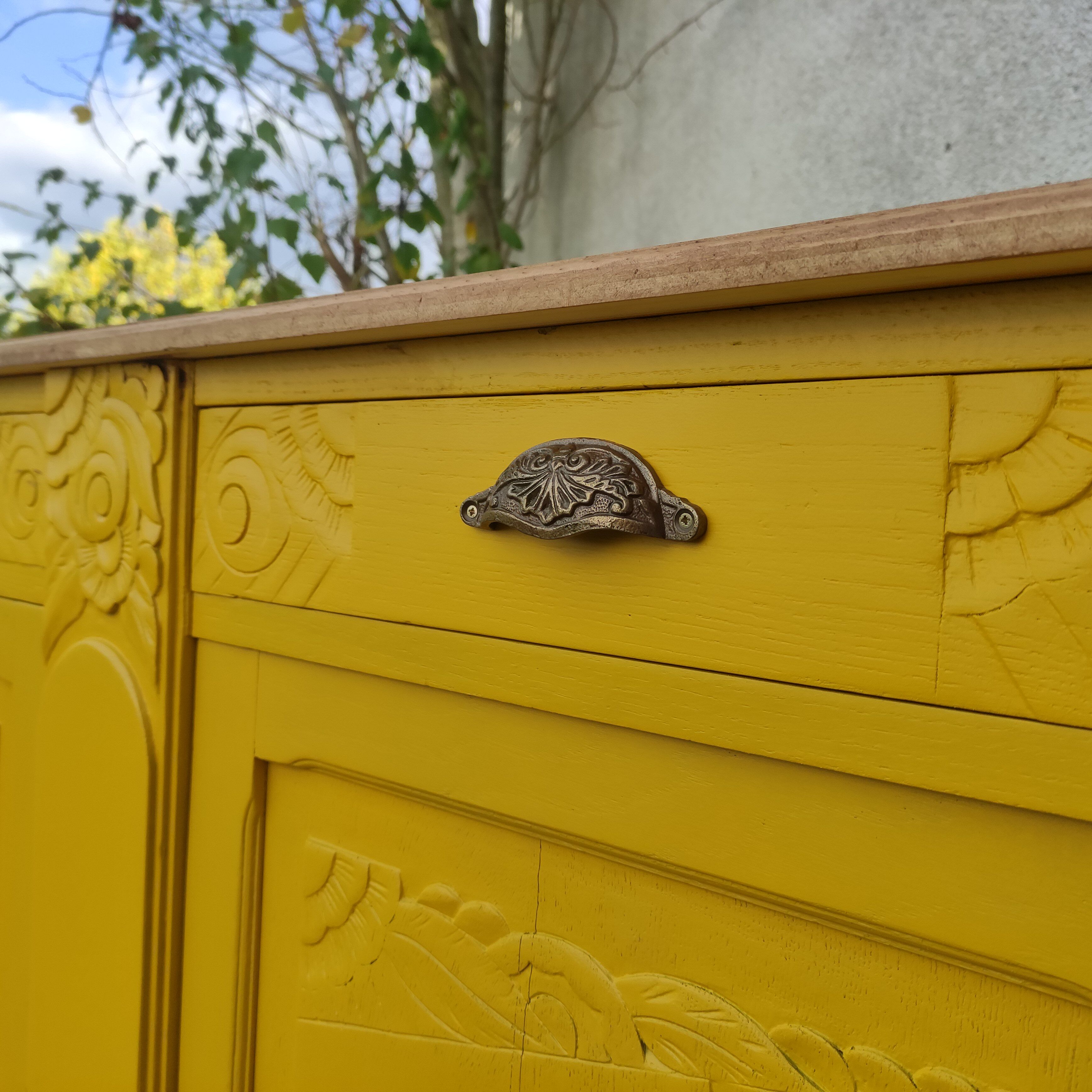 Buffet Art Déco jaune