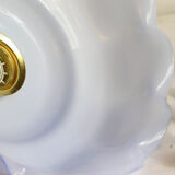 Blue glass pendant lamp, vintage