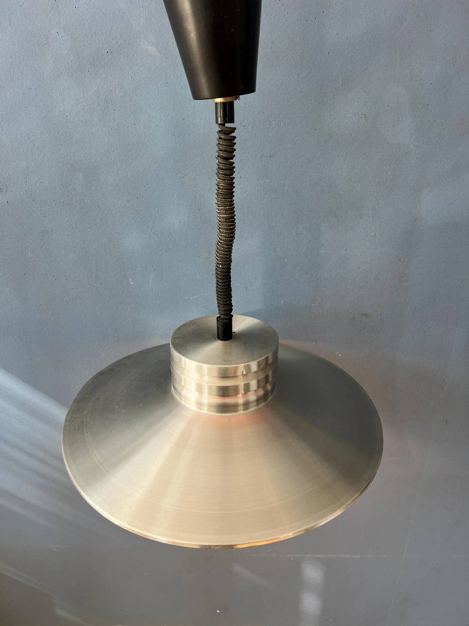Vintage aluminium space age pendant lamp