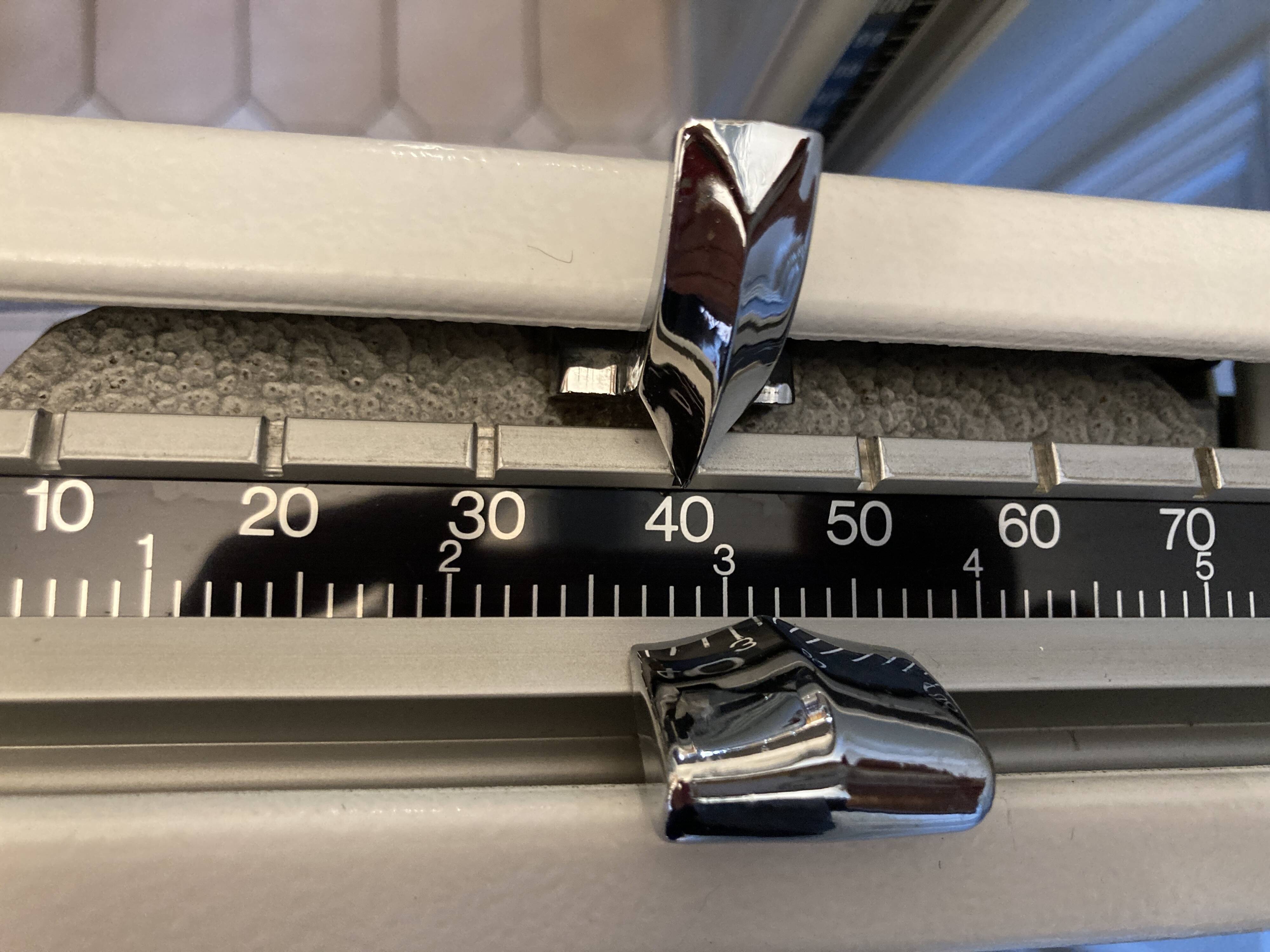 Personal scale and medicine measuring rod