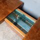 Table basse, bar loupe d'orme, années 70