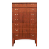 Mahogany chest of drawers, Scandinavian design, 1970s, production: Denmark