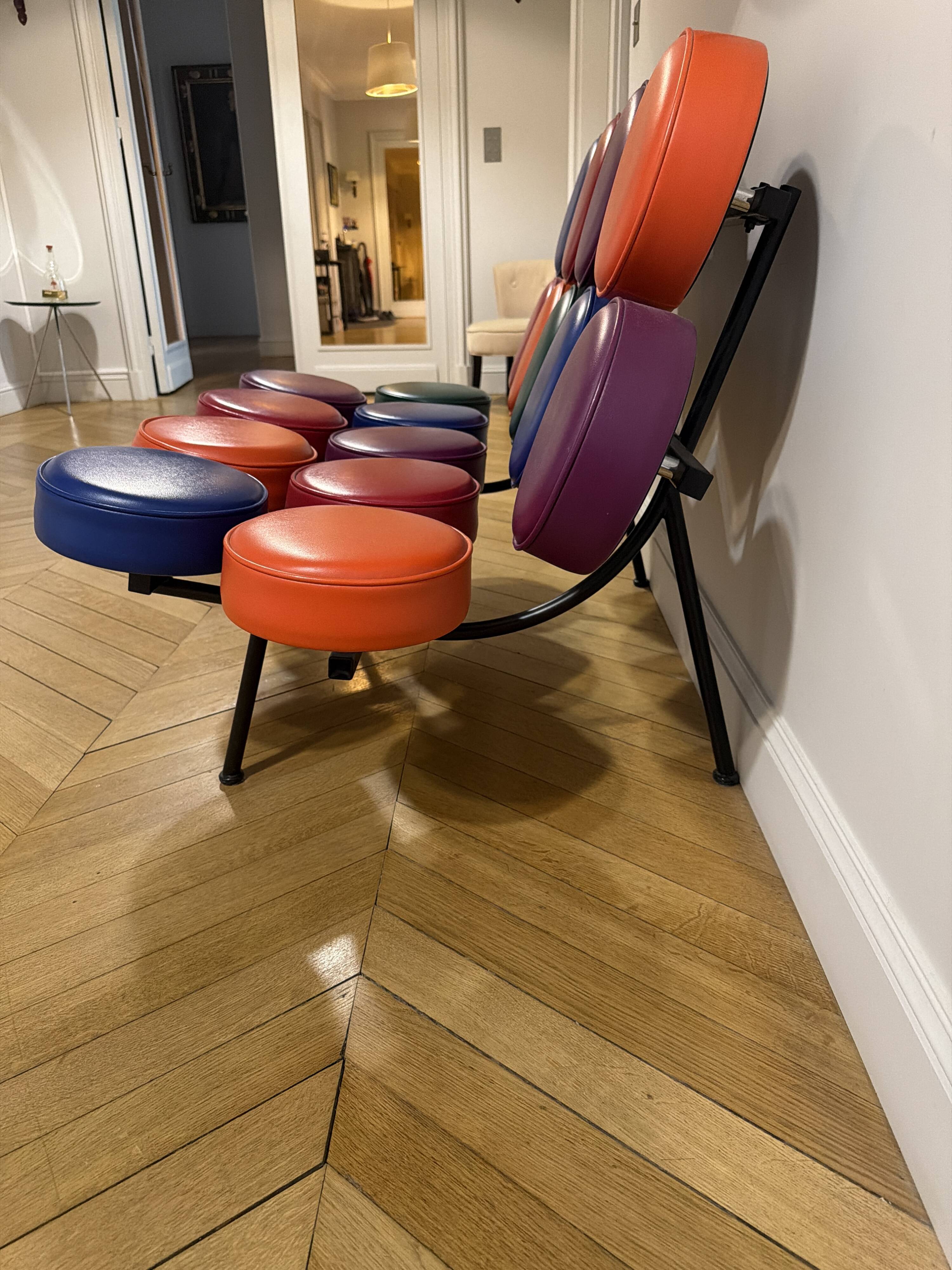 Marshmallow leather sofa by George Nelson for Vitra