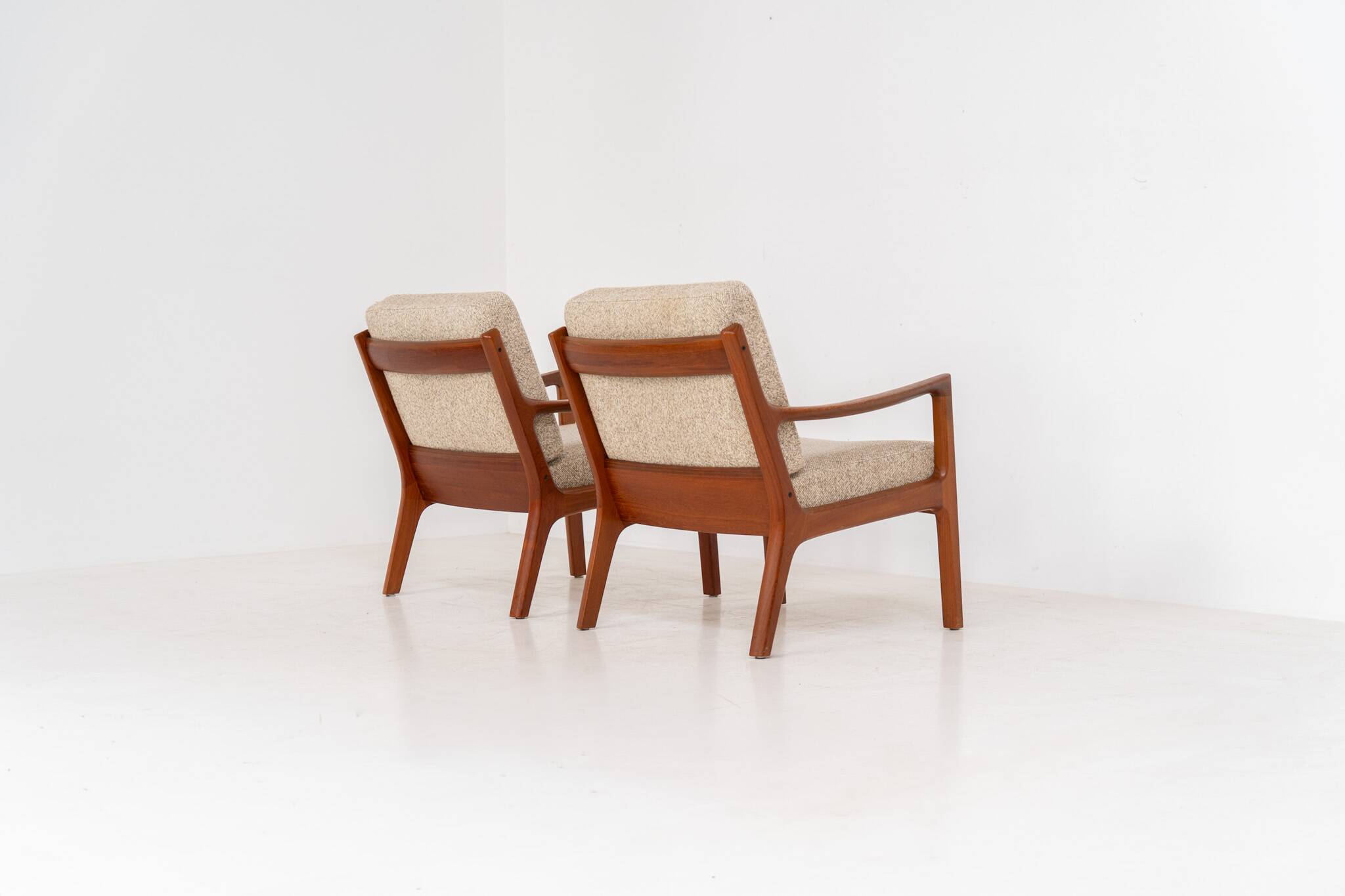 Pair of “Senator” easy chairs by Ole Wanscher for France & Son
