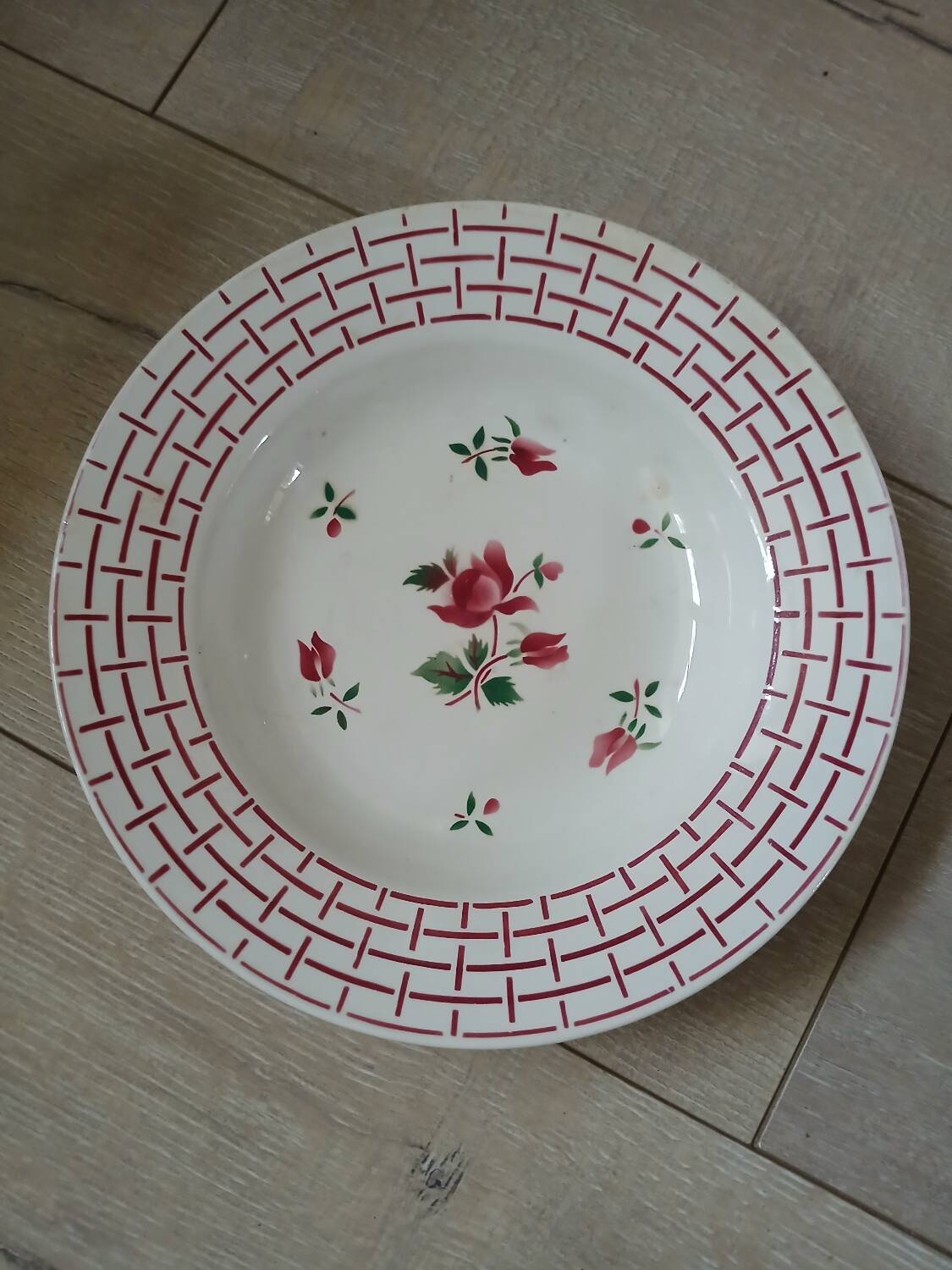 8 mismatched antique soup plates