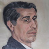 Oil on canvas portrait