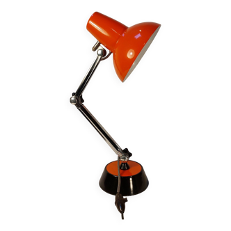 Lampe de bureau vintage articulée rouge - Années 70/80.