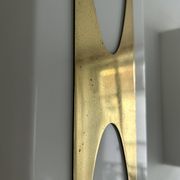 Pair of Loewy wall lights for Hilton, brass and Perspex, France 1965