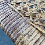 Rocking-chair rattan and canning 30s-40s